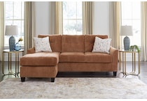 amity bay clay living room orange   