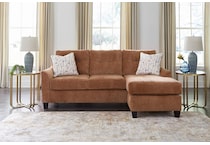 amity bay clay living room orange   