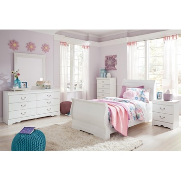 Anarasia 3-Piece Sleigh Bedroom Set