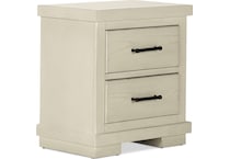 andover youth white nightstand   