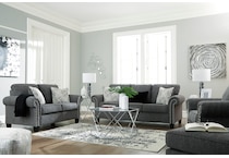 angleno dark gray st feo stationary fabric sofa   