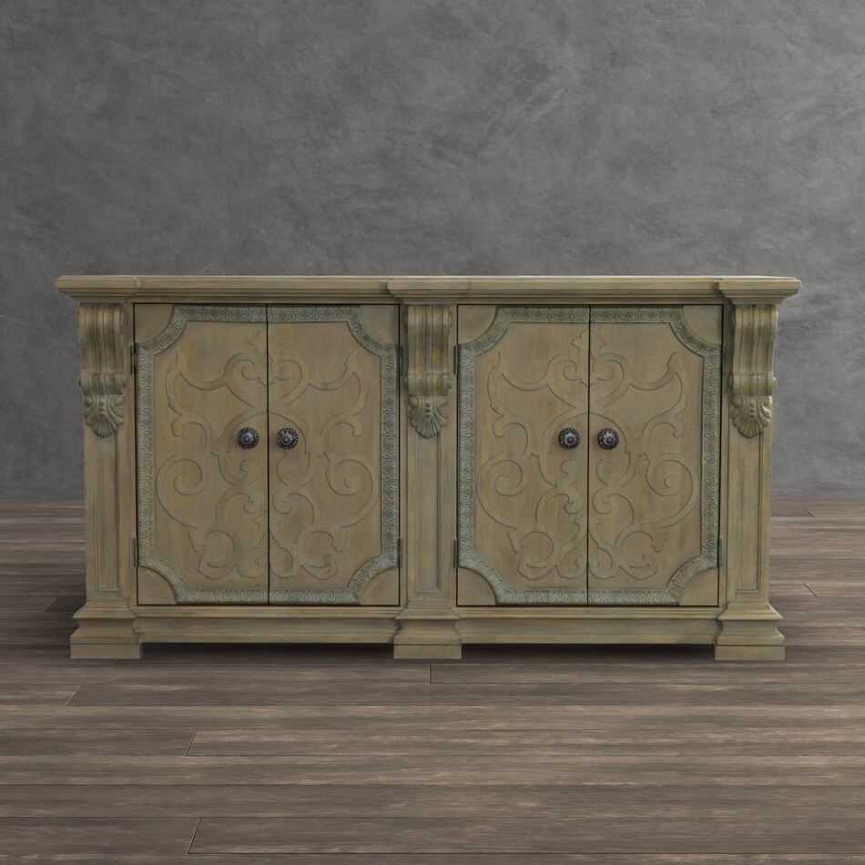 arch salvage dining brown buffet   
