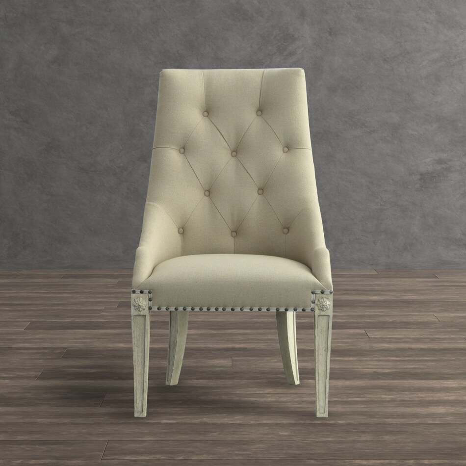 arch salvage brown dining chair   