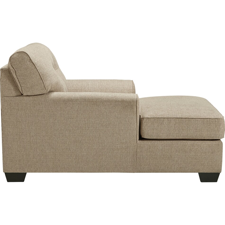 ardmead light brown chaise   