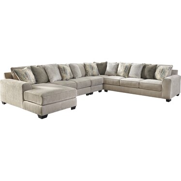 Ardsley 5-Piece Sectional with Chaise - Left Facing