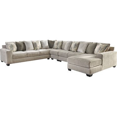 Ardsley 5-Piece Sectional with Chaise - Right Facing