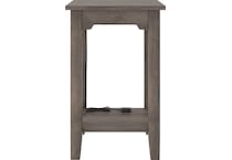 arlenbry gray chairside table t   