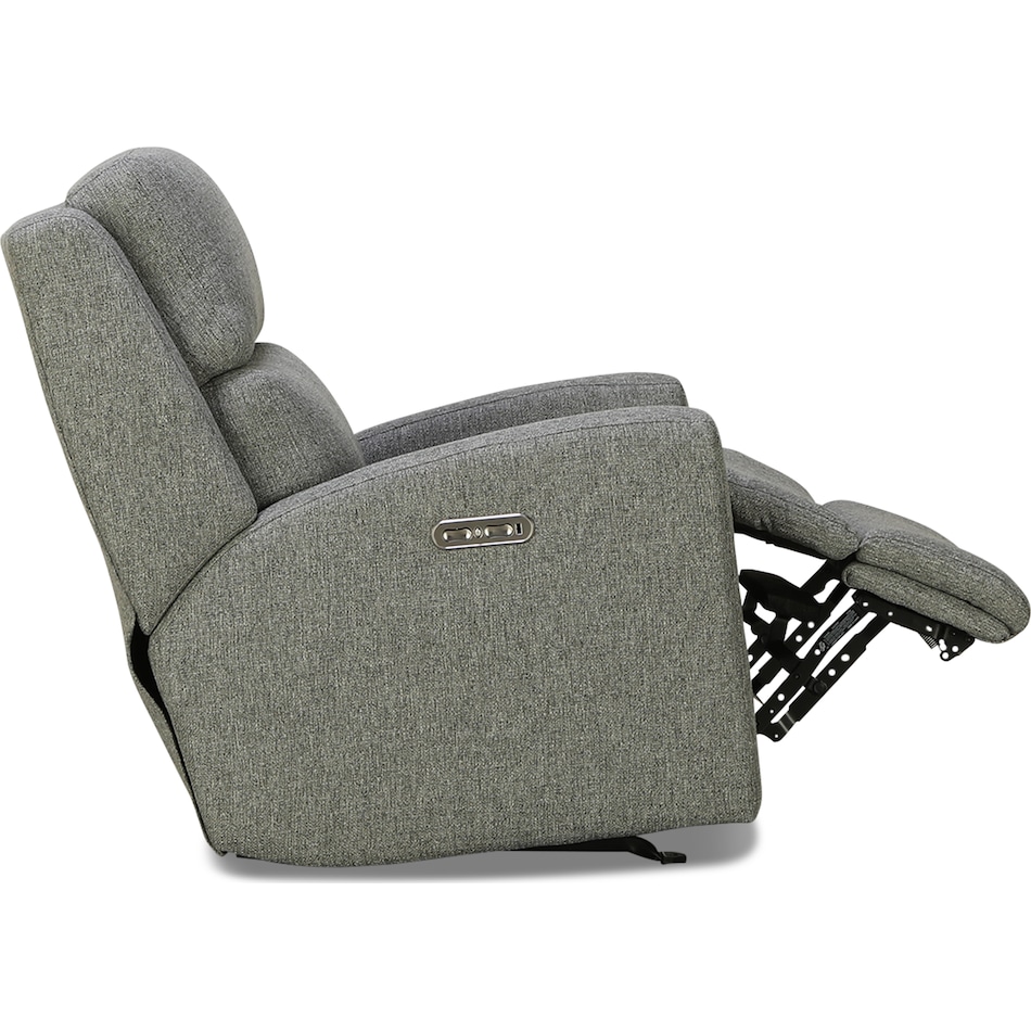 arturo gray mt fabric recliner p   