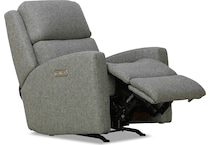 arturo gray mt fabric recliner p   