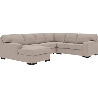 Ashlor Nuvella 4-Piece Sectional with Chaise - Left Facing