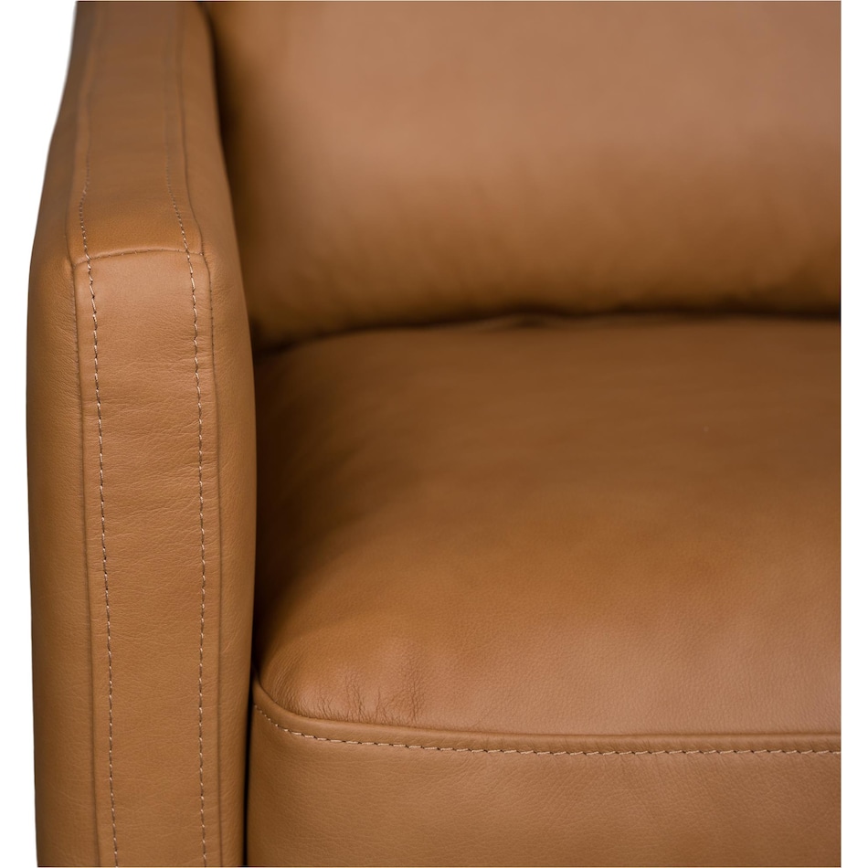 aurelia living room orange st stationary leather chair   