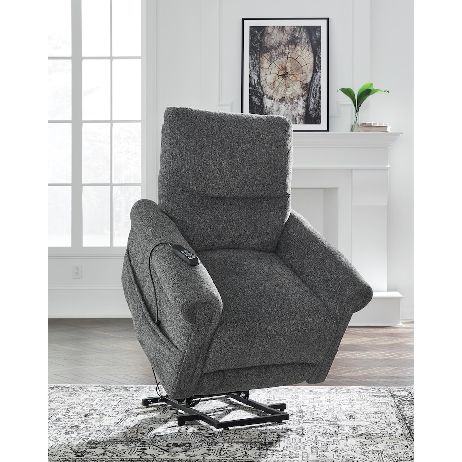 aureta charcoal living room gray   