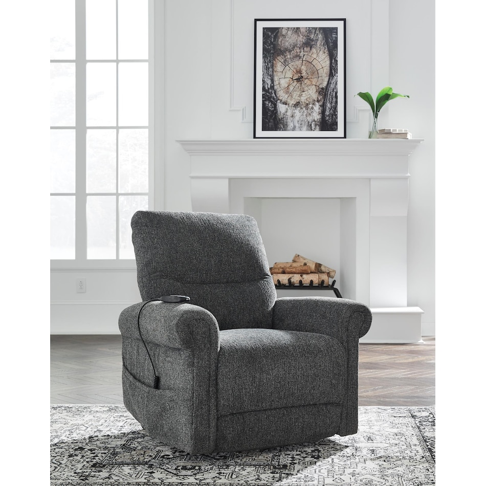 aureta charcoal living room gray   