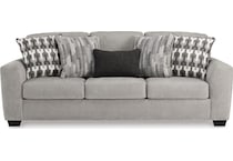 avenal park living room gray st stationary fabric sofa   