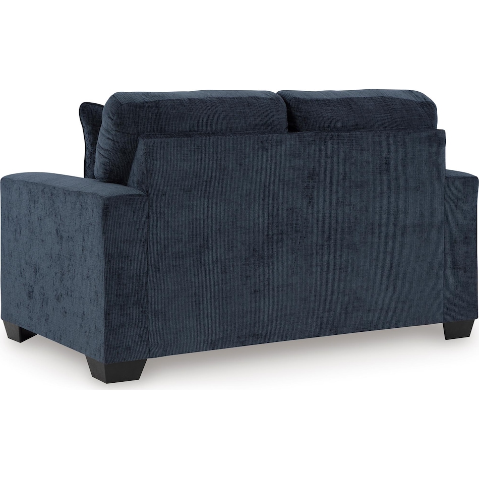 aviemore ink living room blue st loveseat   