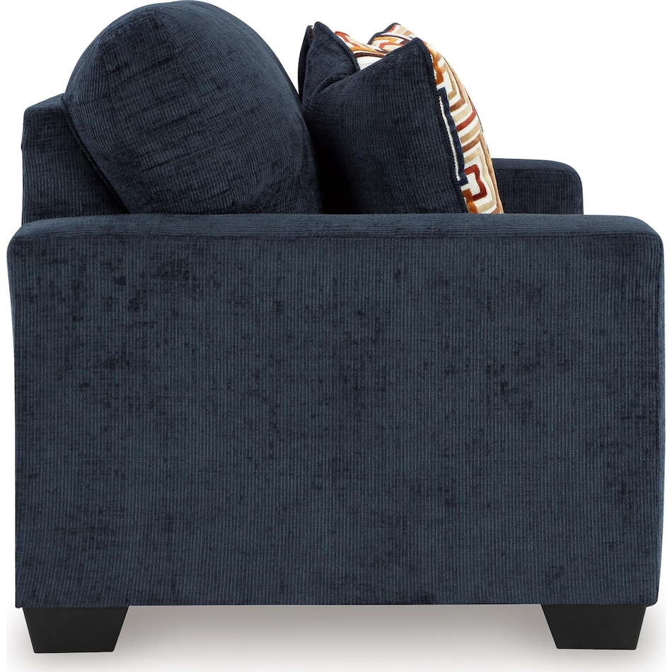 aviemore ink living room blue st loveseat   