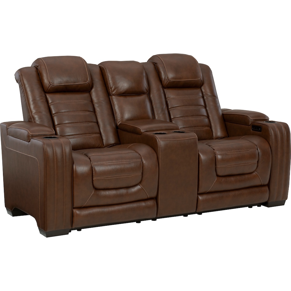 backtrack brown mt motion leather loveseat p u  