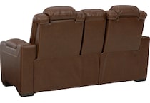 backtrack brown mt motion leather loveseat p u  