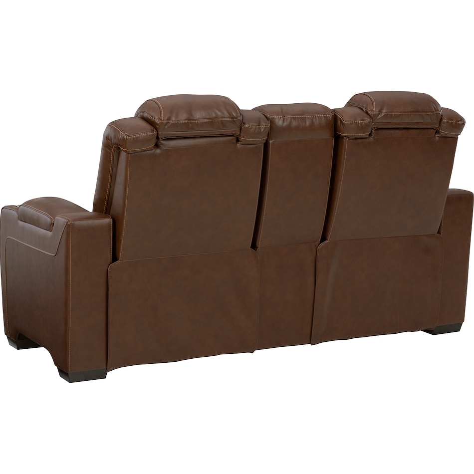 backtrack brown mt motion leather loveseat p u  