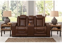 backtrack brown mt motion leather loveseat p u  