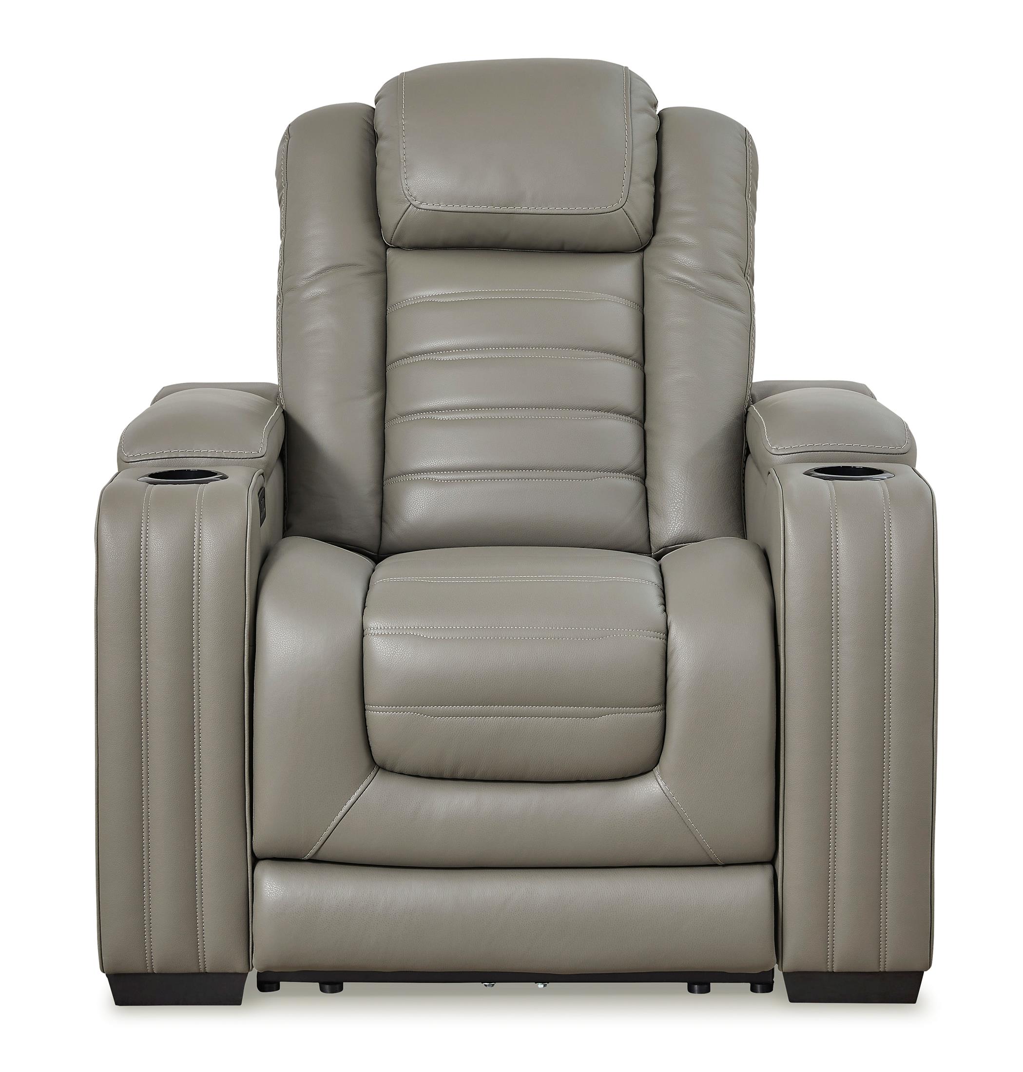 Myles power theater recliner clearance with adjustable headrest manual