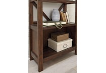 baldridge home office brown bookcase h   