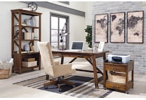 baldridge home office brown desk h   