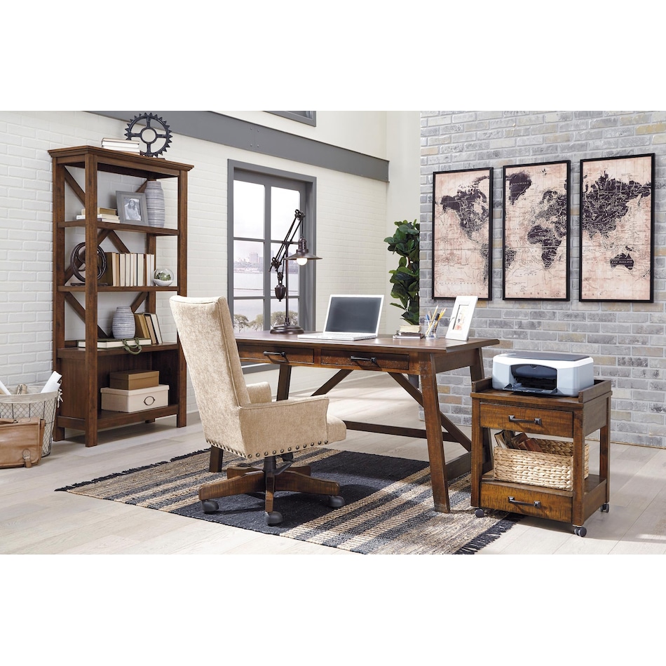 baldridge home office brown of desk h   