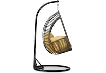 basket chair yellow outdoor chair p  