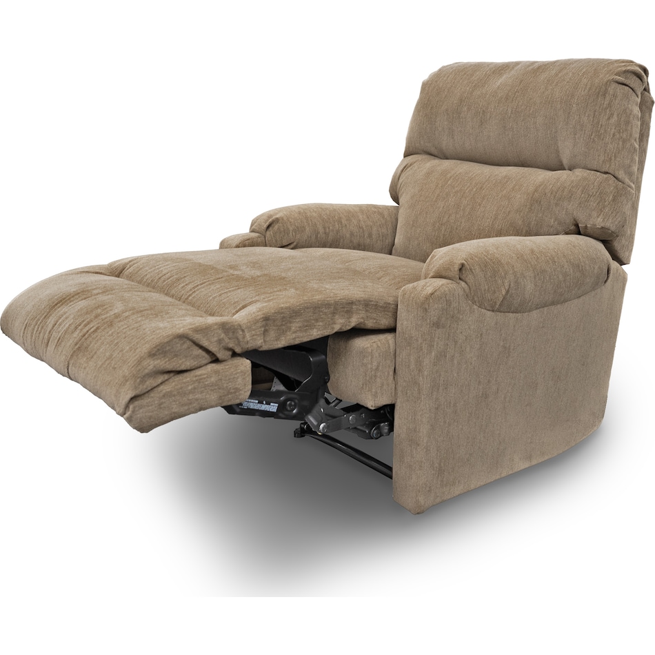 baxter light brown mt fabric recliner manual   