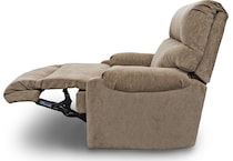 baxter light brown mt fabric recliner manual   