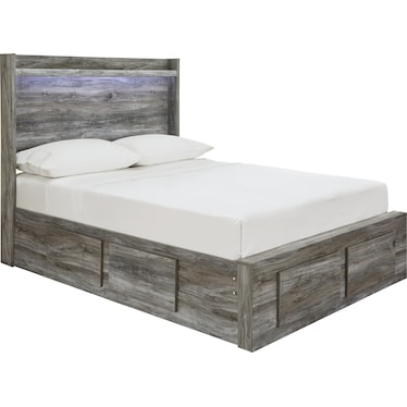 Baystorm Full Panel Bed with 6 Storage Drawers