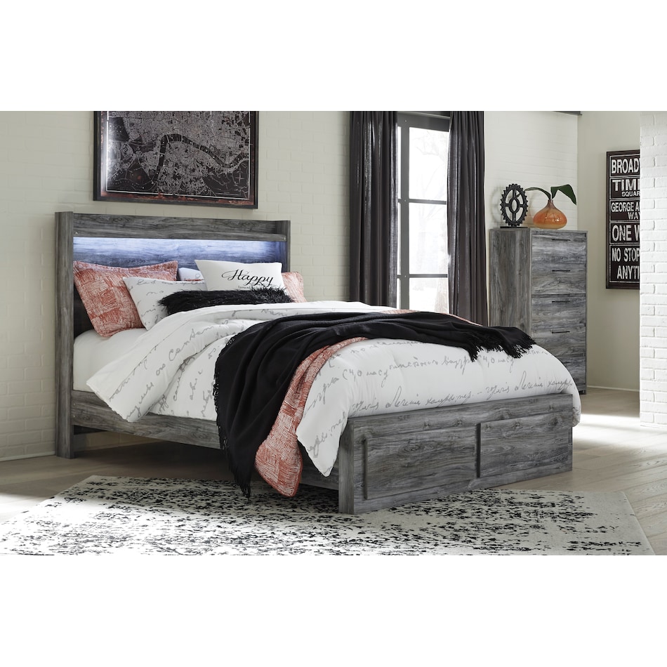 baystorm bedroom gray full storage bed apk b fs  