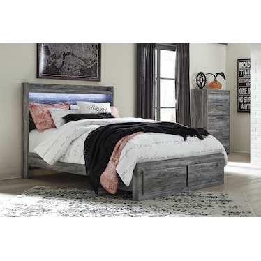 Baystorm King Panel Bed with 2 Storage Drawers