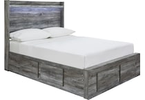 baystorm bedroom gray queen storage bed apk b qs  