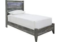 baystorm bedroom gray twin panel bed apk b tpb  