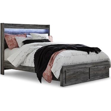 Baystorm Queen Panel Bed with 2 Storage Drawers