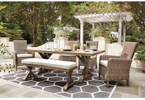 beachcroft outdoor neutral outdoor dining set rm  