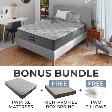 Beautyrest Luxury Resort Twin XL Firm Mattress Bundle with High Profile Boxspring