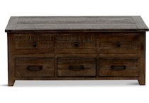 beckett occasional dark brown oc coffee table   