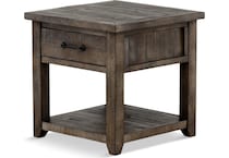 beckett occasional dark brown oc end chairside table   