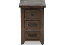 beckett occasional dark brown oc end chairside table   