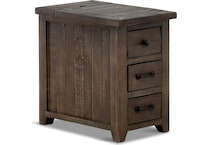 beckett occasional dark brown oc end chairside table   