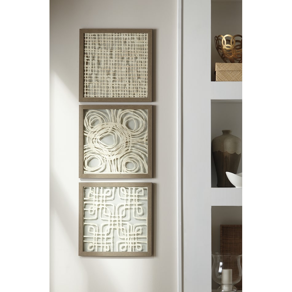 beige ac wall art a  