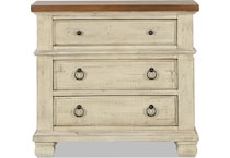 belcourt bedroom neutral  drawer nightstand   