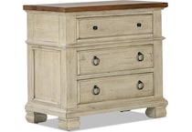 belcourt bedroom neutral  drawer nightstand   