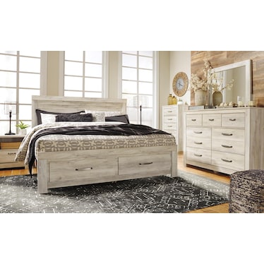 Bellaby King Platform Bed with 2 Storage Drawers