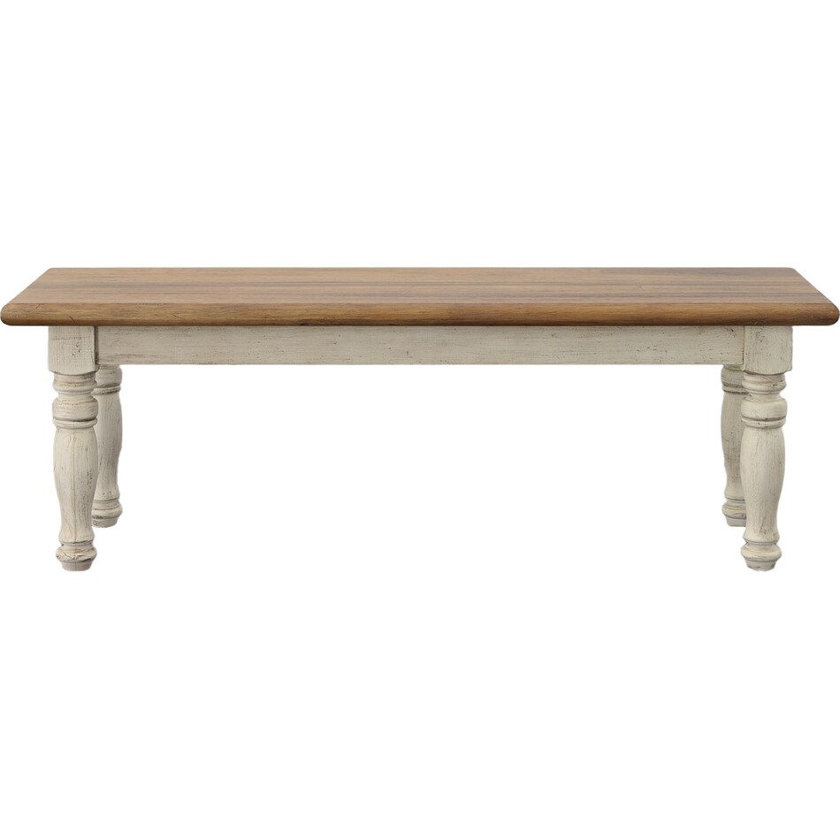 belmont dining room two tone dr bench   