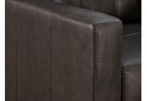 belziani living room dark brown st stationary leather sleeper   