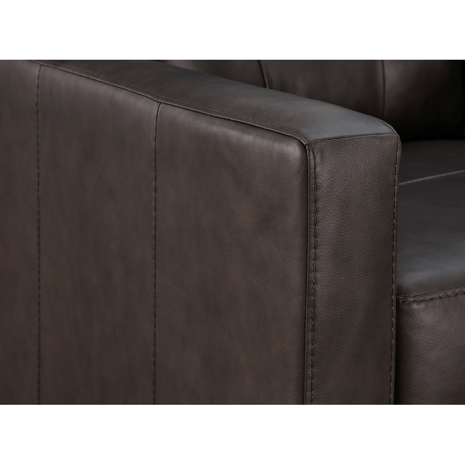 belziani living room dark brown st stationary leather sleeper   